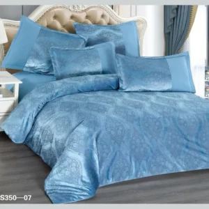 Lenjerie Catifea 6 Piese, Bleu-D3484