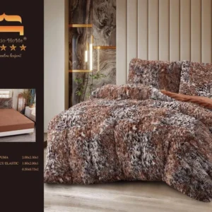 Lenjerie Cocolino Fluffy Pufoasa, cu Elastic, 4 Piese, Animal Print-M10318