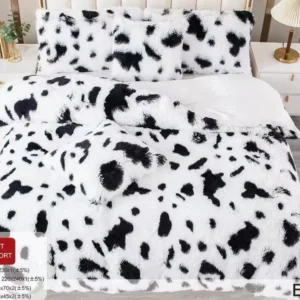 Lenjerie Cocolino Fluffy Pufoasa, 6 Piese, Alb/Negru-D8898