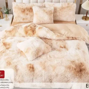 Lenjerie Cocolino Fluffy Pufoasa, 6 Piese, Bej Degrade-D8889
