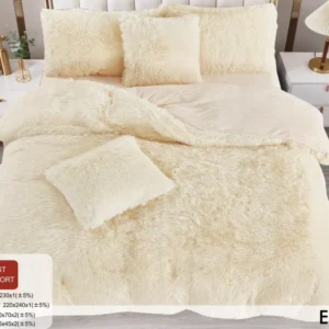 Lenjerie Cocolino Fluffy Pufoasa, 6 Piese, Crem-D8890