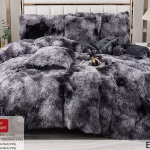 Lenjerie Cocolino Fluffy Pufoasa, 6 Piese, Negru/Gri Degrade-D8900