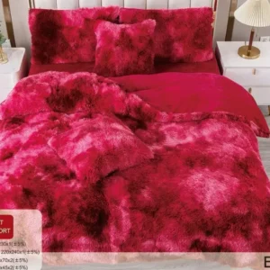 Lenjerie Cocolino Fluffy Pufoasa, 6 Piese, Roz Inchis Degrade-D8895
