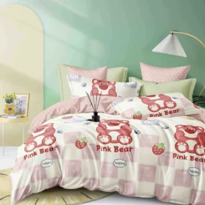 Lenjerie Finet 6 Piese cu Elastic, Pink Bear-C6138