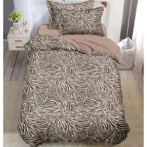 Lenjerie Finet 4 Piese 1 Persoana, cu Elastic, Animal Print-V10513