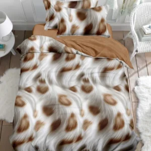 Lenjerie Finet 4 Piese 1 Persoana, cu Elastic, Animal Print-V10742
