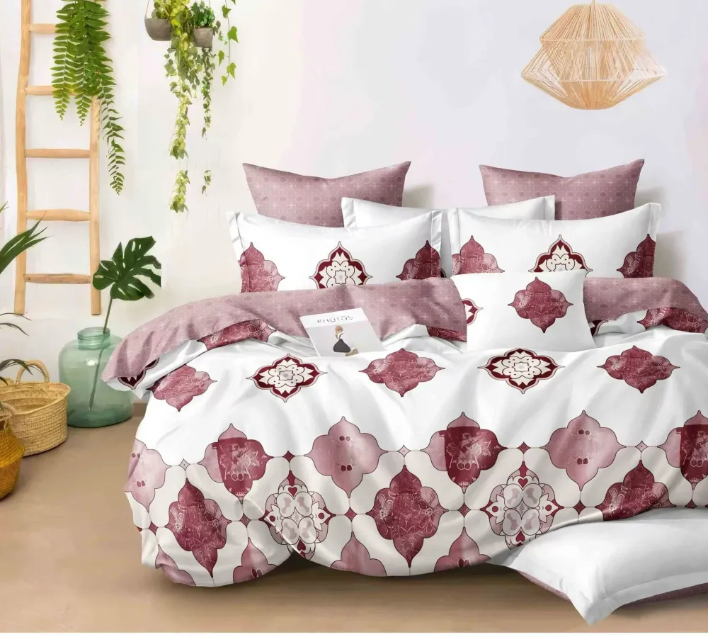 Lenjerie Pat Dublu din Finet, 6 Piese, Oriental-D8587
