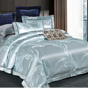 Lenjerie de pat Jacquard Satinat Premium, 6 Piese, Model Regal-V8488