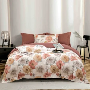 Lenjerie Premium Luxury din Finet, 6 Piese, cu Elastic, Flori-C7511