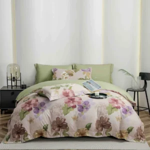 Lenjerie Premium Luxury din Finet, 6 Piese, cu Elastic, Floricele-C10780