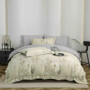 Lenjerie Premium Luxury din Finet, 6 Piese, cu Elastic, Flori-C10773