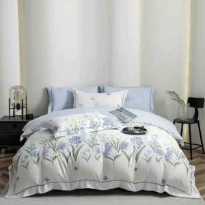 Lenjerie Premium Luxury din Finet, 6 Piese, cu Elastic, Flori-C10769