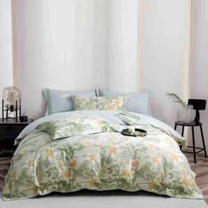Lenjerie Premium Luxury din Finet, 6 Piese, cu Elastic, Flori-C10771