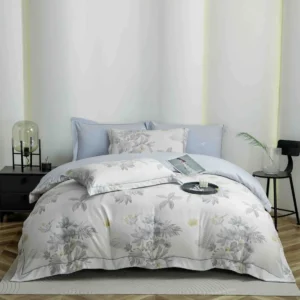 Lenjerie Premium Luxury din Finet, 6 Piese, cu Elastic, Floricele-C10777