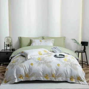 Lenjerie Premium Luxury din Finet, 6 Piese, cu Elastic, Flori-C10768