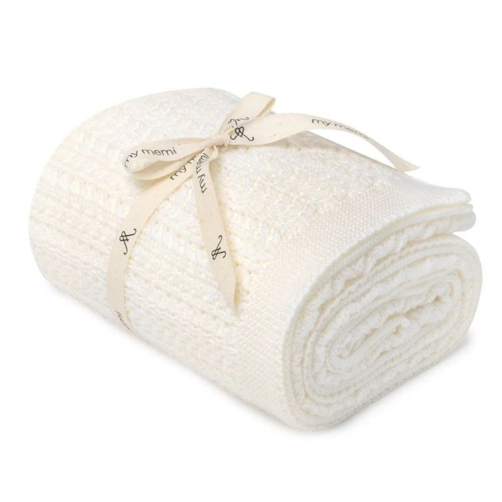 My Memi Wool merino cremă Leaves hugger - colecție premium