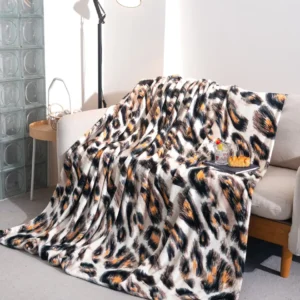 Patura Cocolino Subtire, 200x230cm, Animal Print-A9456