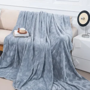 Patura Cocolino Subtire, 200x230cm, Gri Deschis/Inimi-A8239