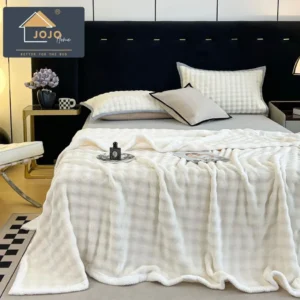 Patura Pufoasa Cocolino Premium, 200x230cm, Alb-C7140