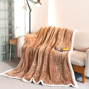 Patura Pufoasa Cocolino Premium, 200x230cm, Bej-A10555