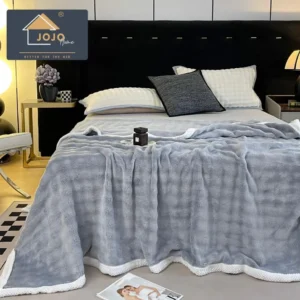 Patura Pufoasa Cocolino Premium, 200x230cm, Gri Deschis-C7138