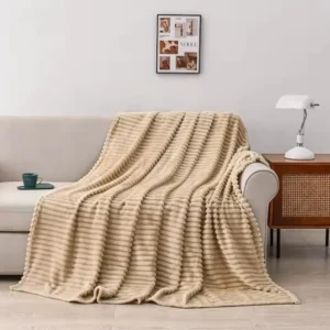 Patura Pufoasa Cocolino Premium, 200x230cm, Model Dungat, Bej-A10553