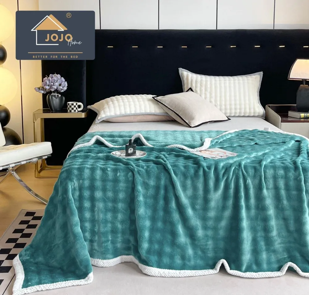 Patura Pufoasa Cocolino Premium, 200x230cm, Turcoaz-C7134