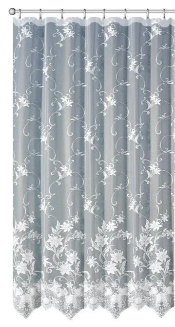 Perdea alba semitransparenta Marlene, 300x240 cm