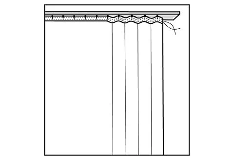 Perdea alba semitransparenta Marlene, 300x240 cm