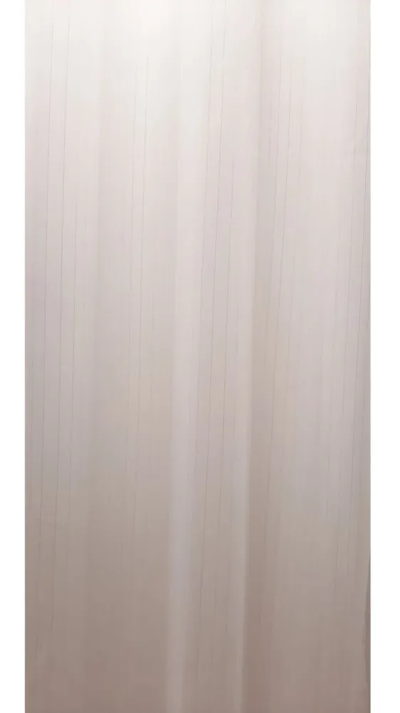 Perdea Altin 6300, , albă, cu fir auriu, model cu dungi verticale