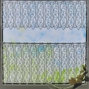 Perdea brodată Roma Plauen, 32x90 cm