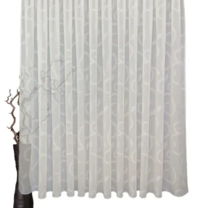 Perdea Florentine semitransparenta crem, 120x220 cm