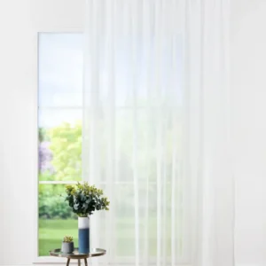 Perdea Giza R1700, crem, simplă, uni, din materiale reciclate
