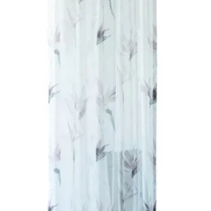 Perdea Lycka cu model floral, 140x245 cm