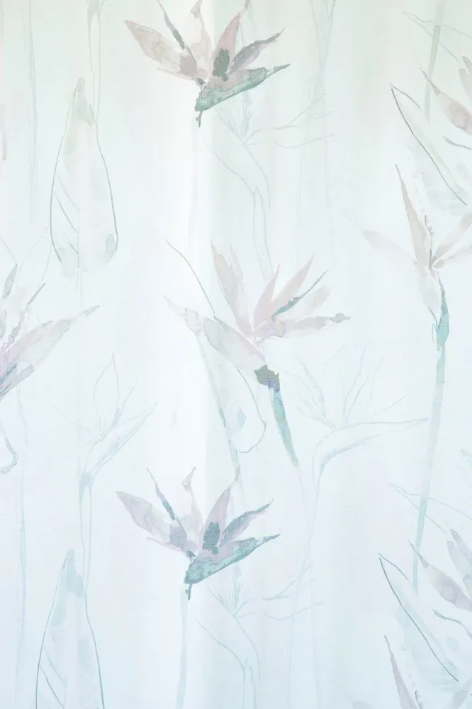 Perdea Lycka cu model floral, 140x245 cm