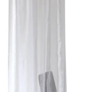 Perdea Mary semitransparenta alba cu rejansa, 140x245 cm