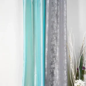 Perdea SS1288-V240, organza simplă turquoise sidefat