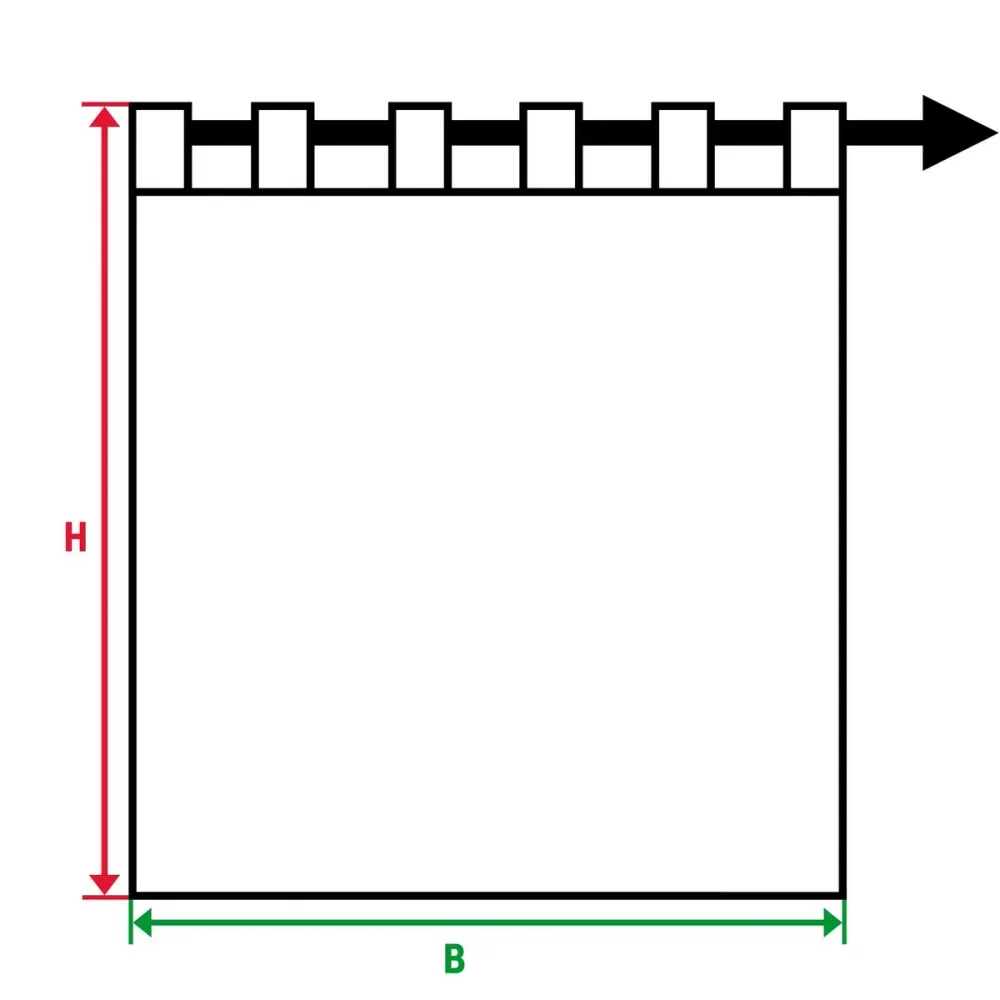 Perdea TOM TAILOR cu bucle de prindere, 140x245 cm