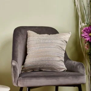 Față pernă Eve – Husă pernă decorativă 40×40, tafta texturată, auriu, gri perlat, ivoire