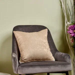 Față pernă Gold – Husă pernă decorativă 40×40, tafta texturată, bej auriu patinat