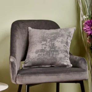 Față pernă Marco Polo – Husă pernă decorativă 40×40, tafta texturată, gri patinat