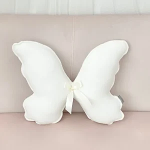 Perna Bebelusi Decorativa Fluture Alba Unisex 45x37 cm Dada&Rocco
