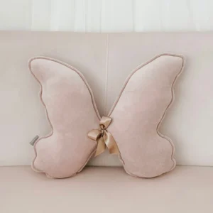 Perna Bebelusi Fetite Decorativa Fluture Roz Pudra 45x37 cm Dada&Rocco