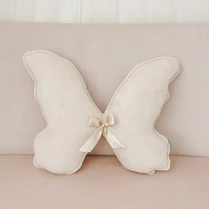 Perna Bebelusi Unisex Decorativa Fluture Bej Deschis 45x37 cm Dada&Rocco