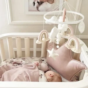 Perna Decorativa Coroana Roz Pudra – 1161-5001 Dada&Rocco