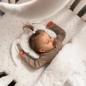 Perna Impotriva Plagioncefaliei Iepuras Crem cu Picouri Bej DOTS Dada&Rocco