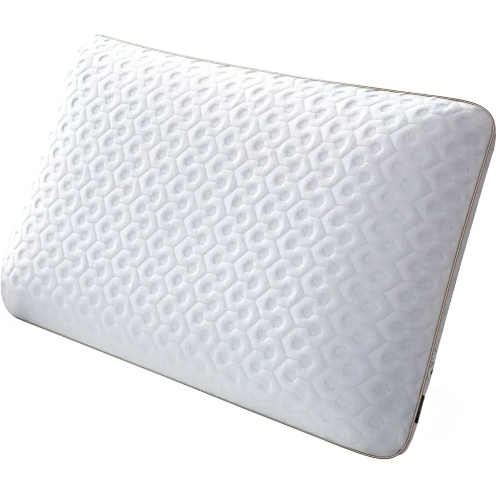 Perna Ortopedică, Gel Memory Foam, 60x40x14 cm, Suport Gât și Cervical, Albastru