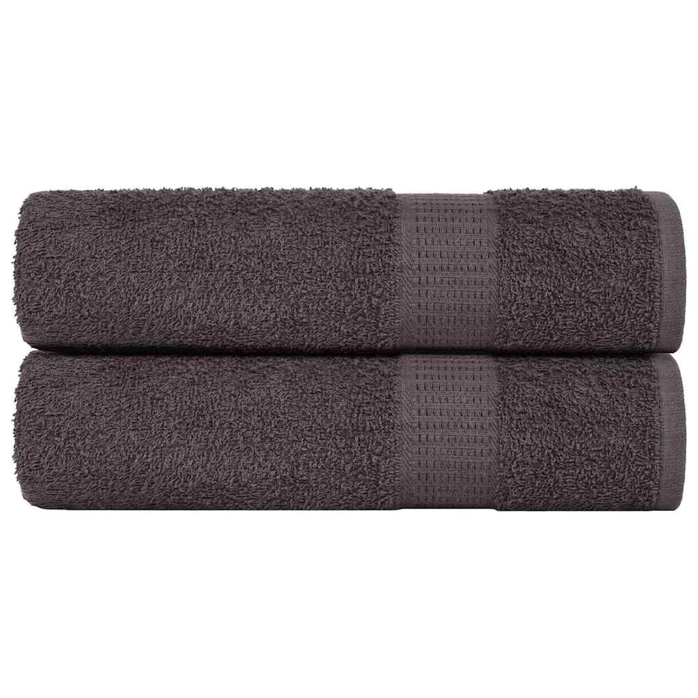 Prosoape de baie 2 buc Antracit 100x150 cm 360 g/m² 100% bumbac