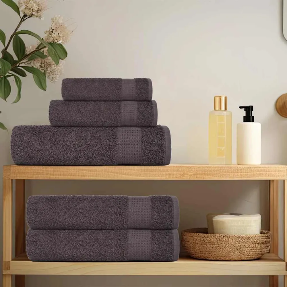 Prosoape de baie 2 buc Antracit 100x150 cm 360 g/m² 100% bumbac