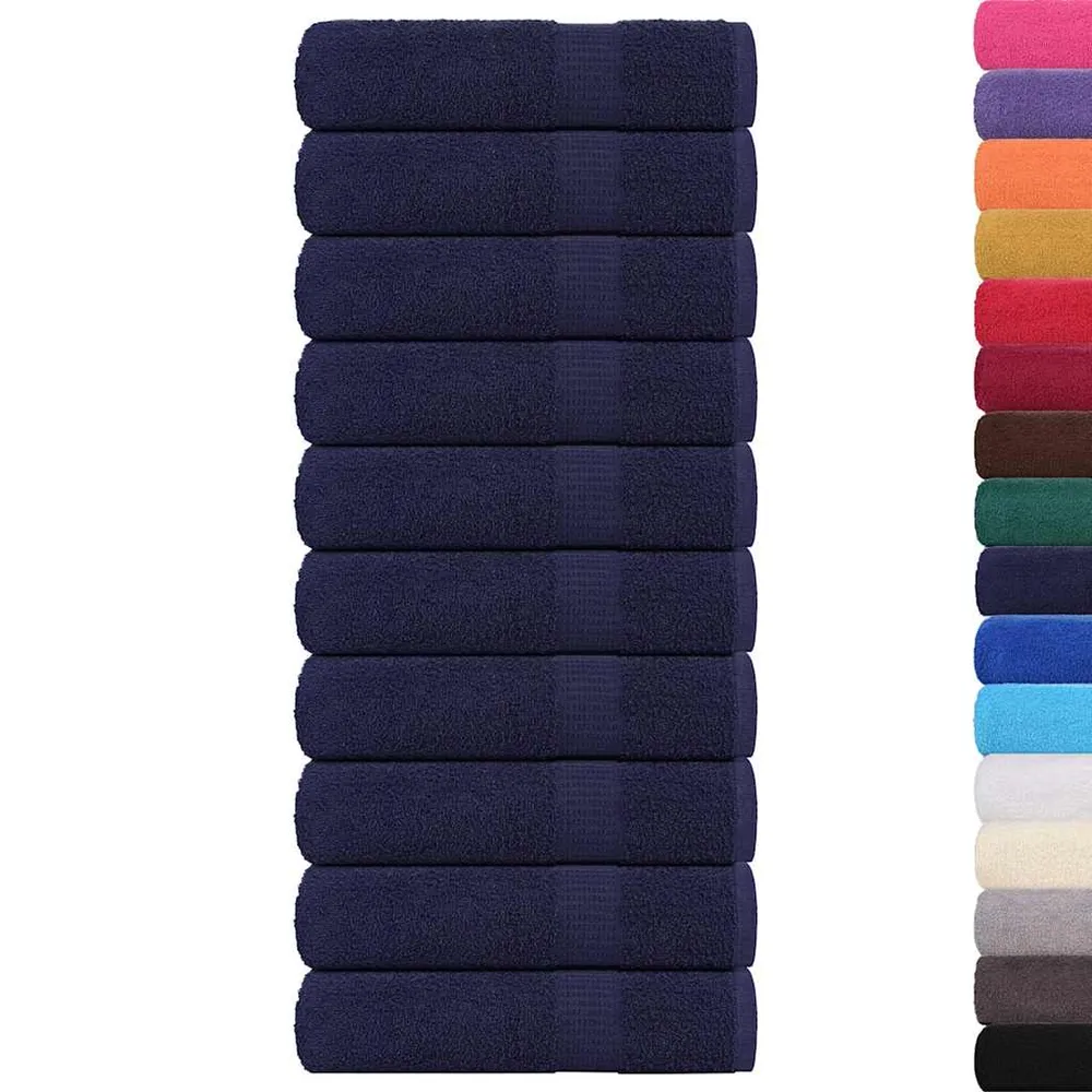 Prosoape de baie 10 buc Bleumarin 360 g/m² 100% bumbac